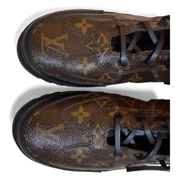 Louis Vuitton Eldorado Monogram Combat Boots 38.5 – NIB, Rare, Discontinued - Picture 2 of 14
